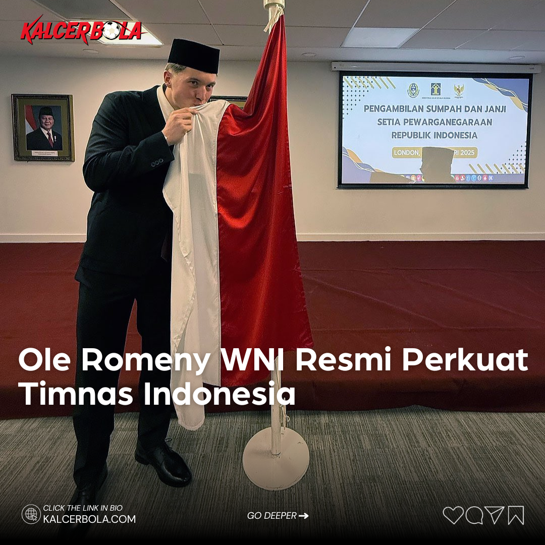 Ole Romeny WNI Resmi Perkuat Timnas Indonesia