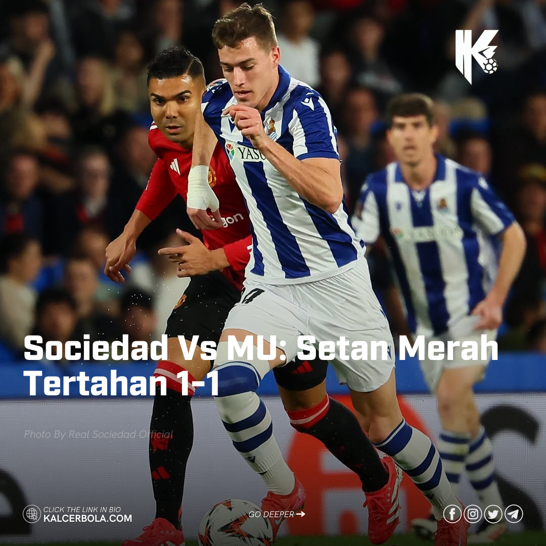 Sociedad Vs MU: Setan Merah Tertahan 1-1