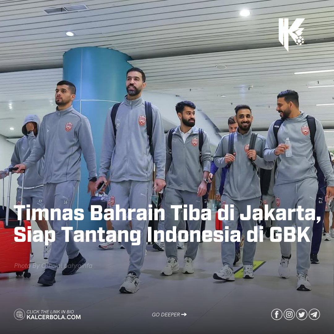Timnas Bahrain Tiba di Jakarta, Siap Tantang Indonesia di GBK