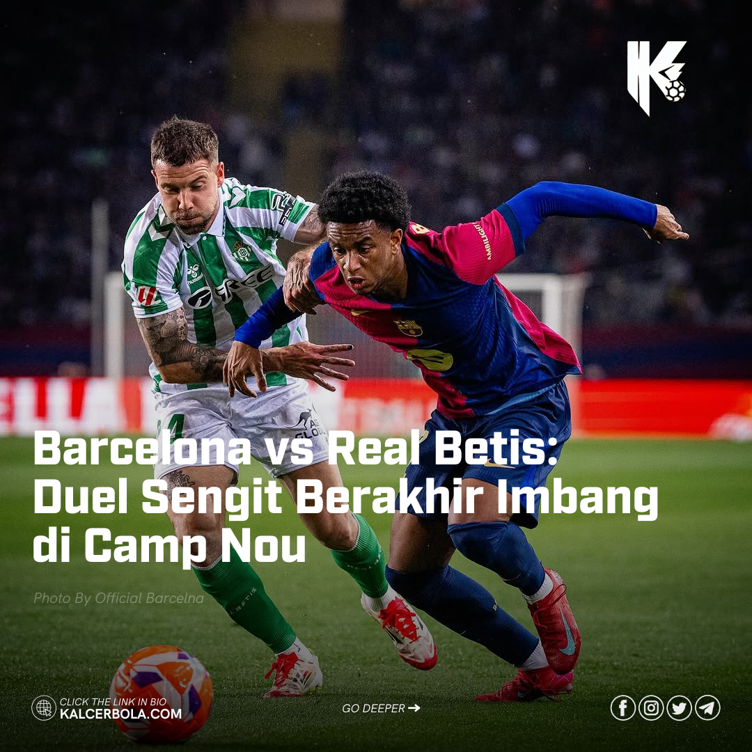 Barcelona vs Real Betis: Duel Sengit Berakhir Imbang di Camp Nou