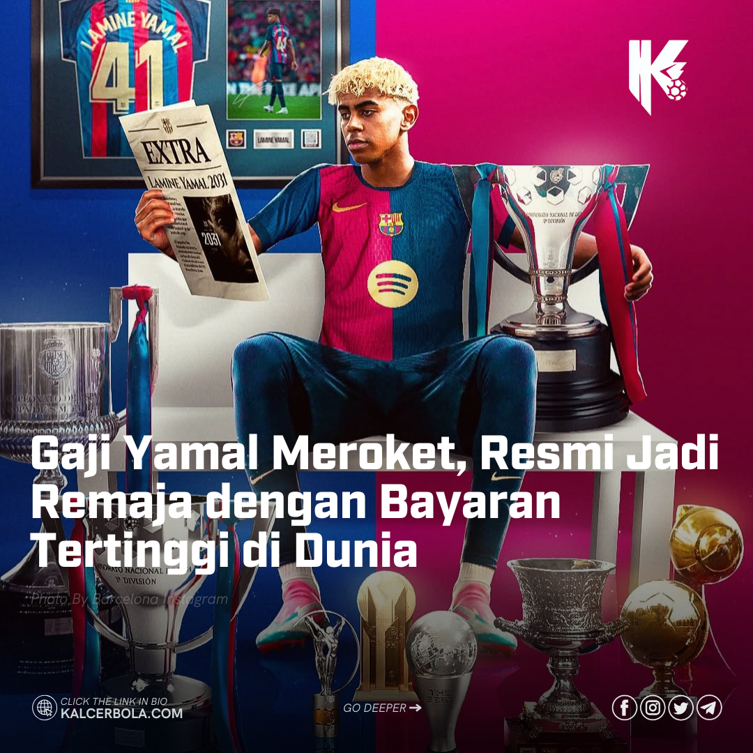 Gaji Yamal Meroket, Resmi Jadi Remaja dengan Bayaran Tertinggi di Dunia