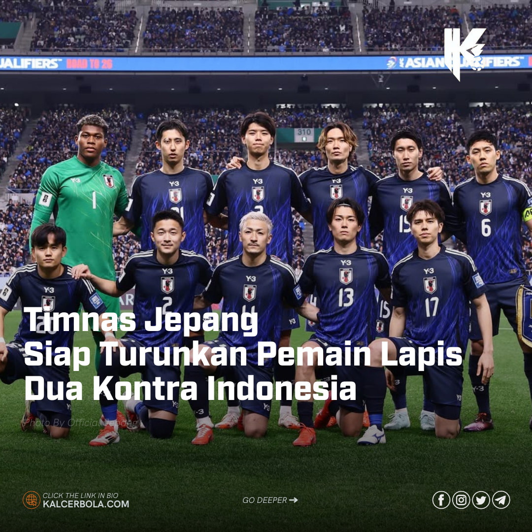 Timnas Jepang Siap Turunkan Pemain Lapis Dua Kontra Indonesia