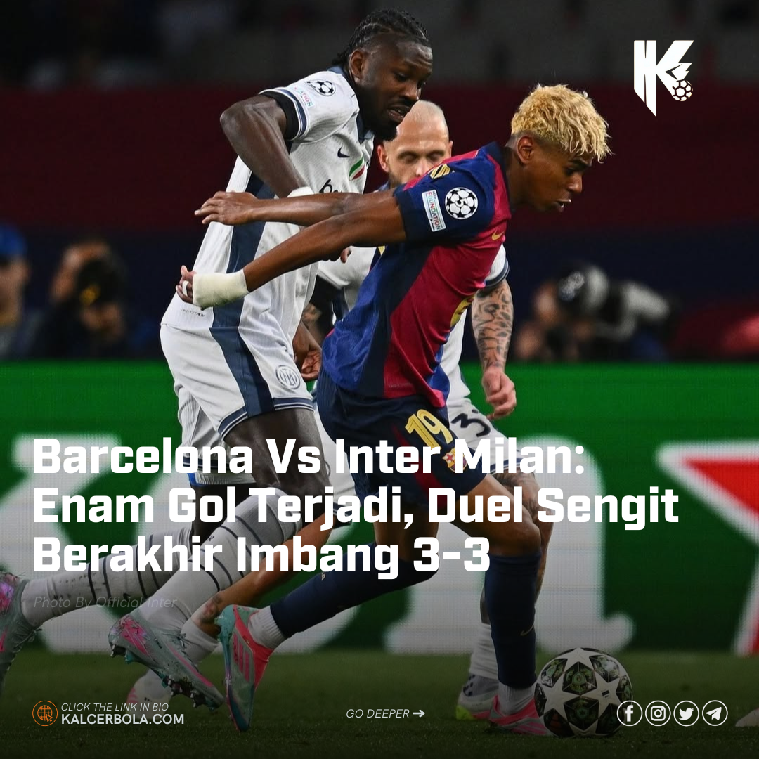 Barcelona Vs Inter Milan: Enam Gol Terjadi, Duel Sengit Berakhir Imbang 3-3