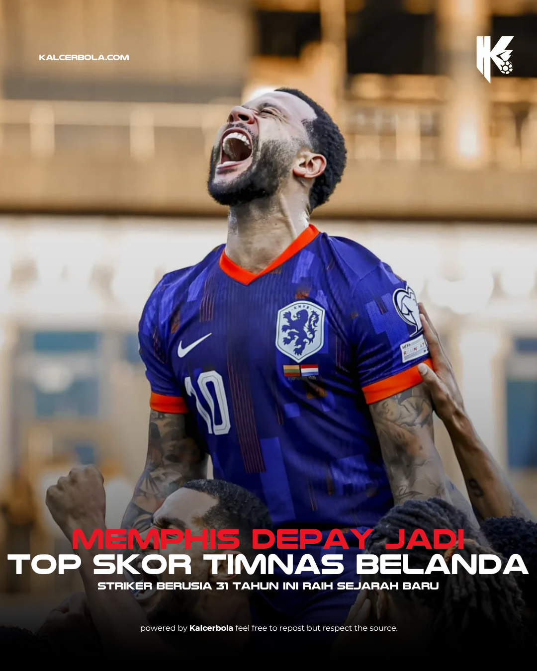 Depay Jadi Sosok Utama, Rebut Rekor Top Skor Belanda