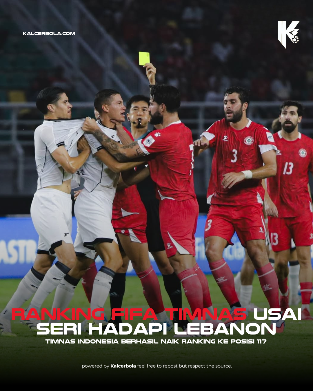 Ranking FIFA Indonesia Tak Bergerak Usai Laga Imbang 0–0 vs Lebanon