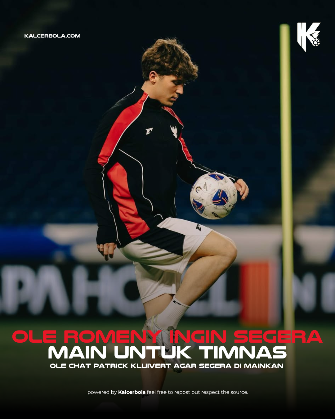 Romeny Sampaikan Hasrat Lewat Chat, Ingin Bela Timnas di Putaran Empat