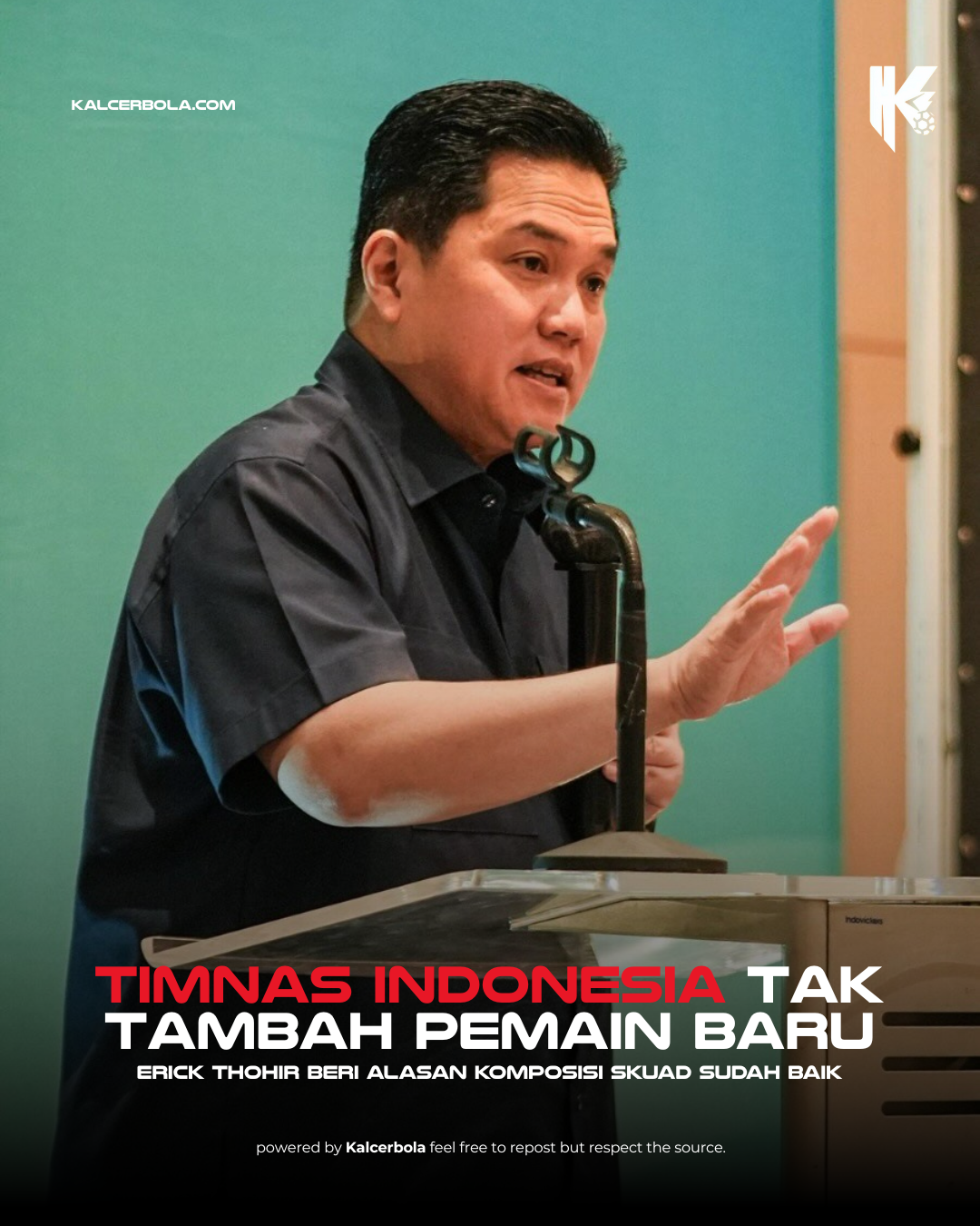 Erick Thohir: Kedalaman Skuad Timnas Tak Butuh Penambahan