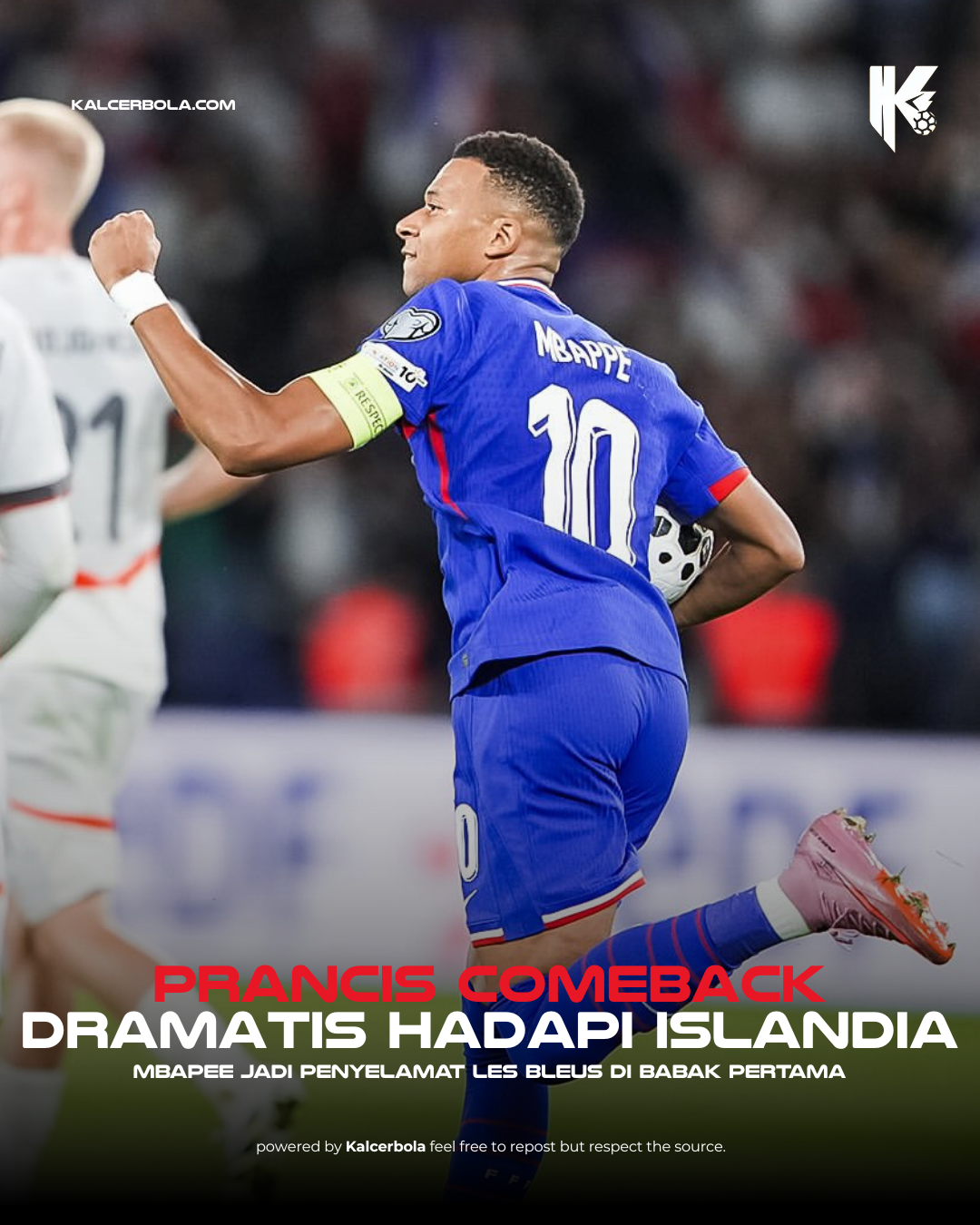 Prancis 2‑1 Islandia: Drama Mbappé Dan Barcola Jadi Penentu