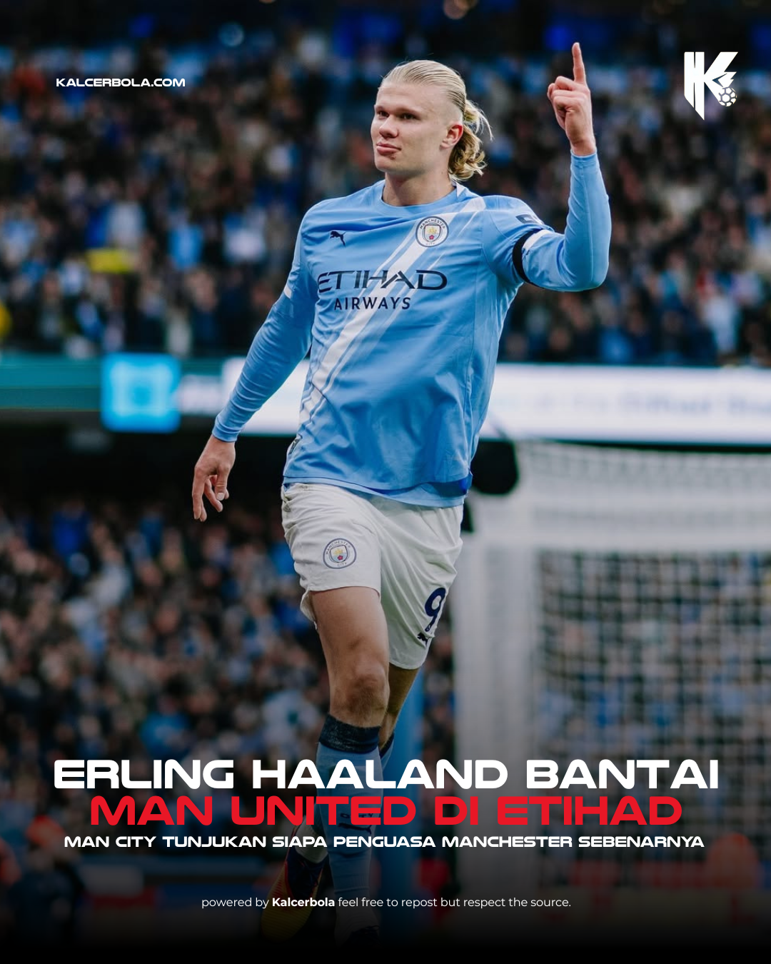Manchester City Bantai Manchester United 3-0, Haaland Brace & Donnarumma Clean Sheet