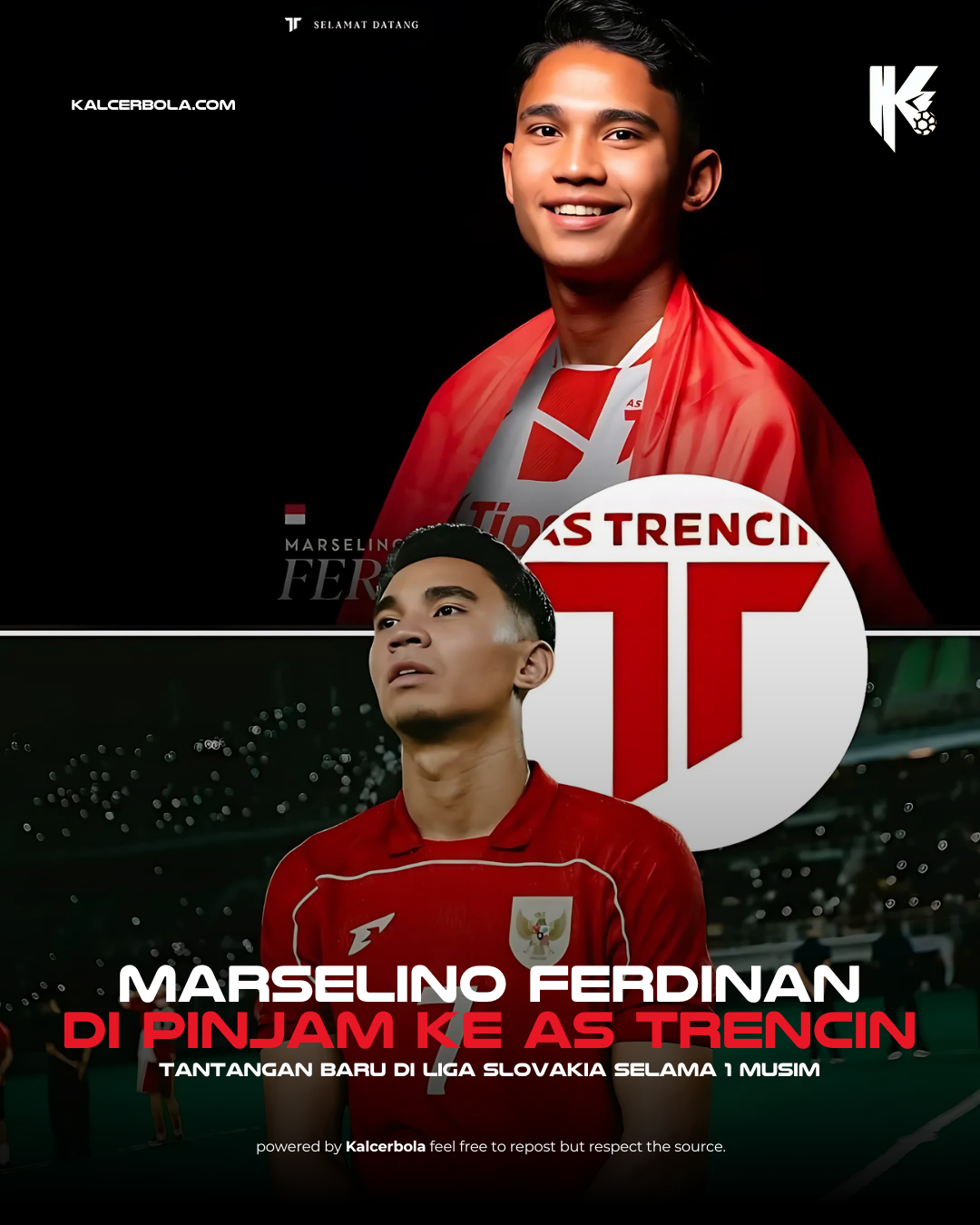 Marselino Ferdinan Resmi Dipinjam ke AS Trencin Musim Ini