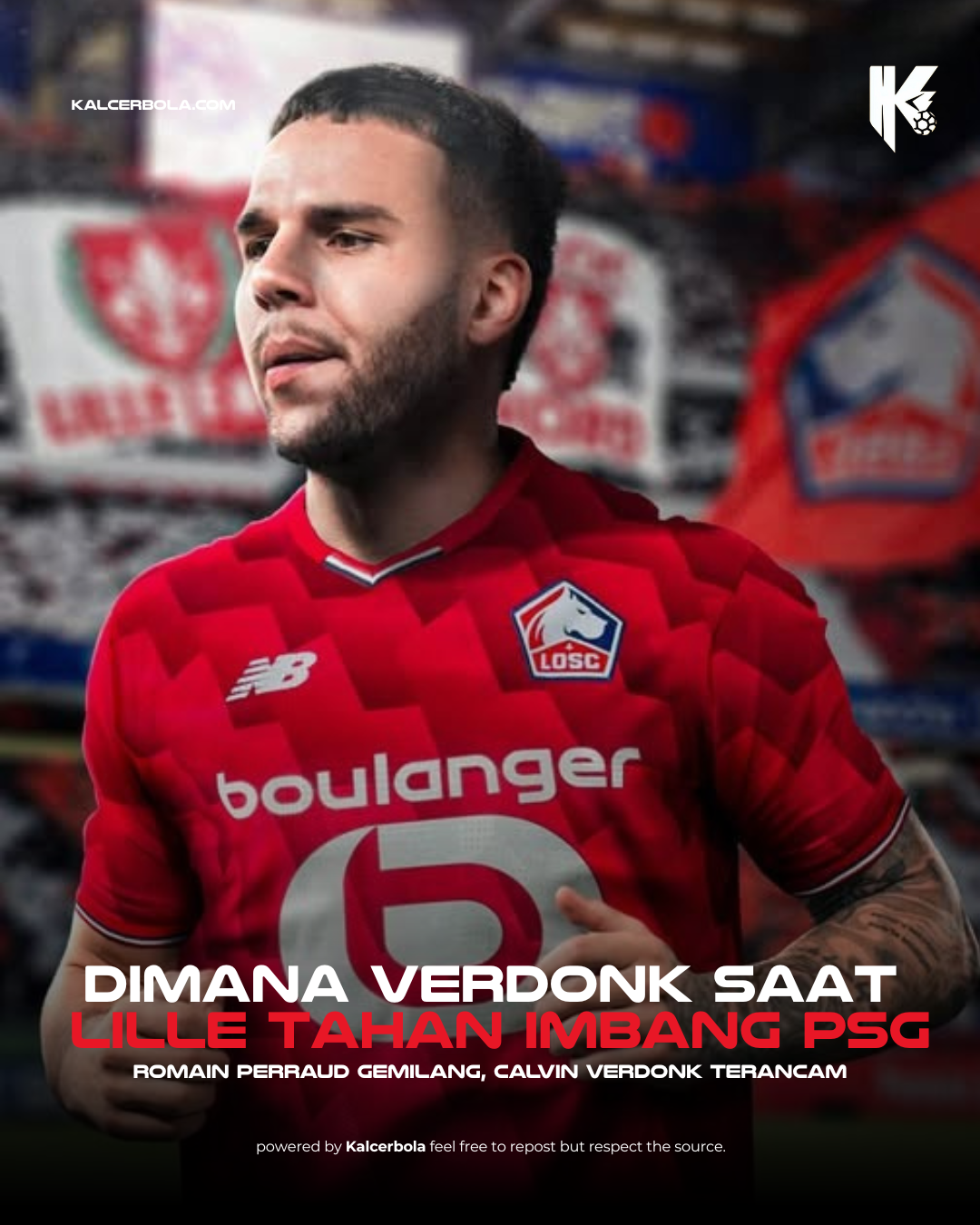 Di Mana Verdonk Saat Lille Tahan Imbang PSG?