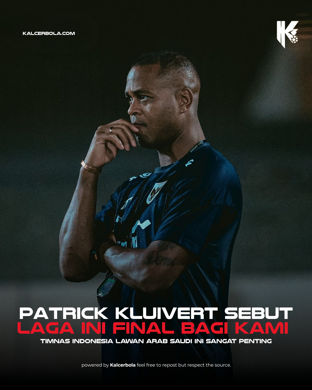 Patrick Kluivert Sebut Laga Timnas Indonesia vs Arab Saudi Sangat Penting