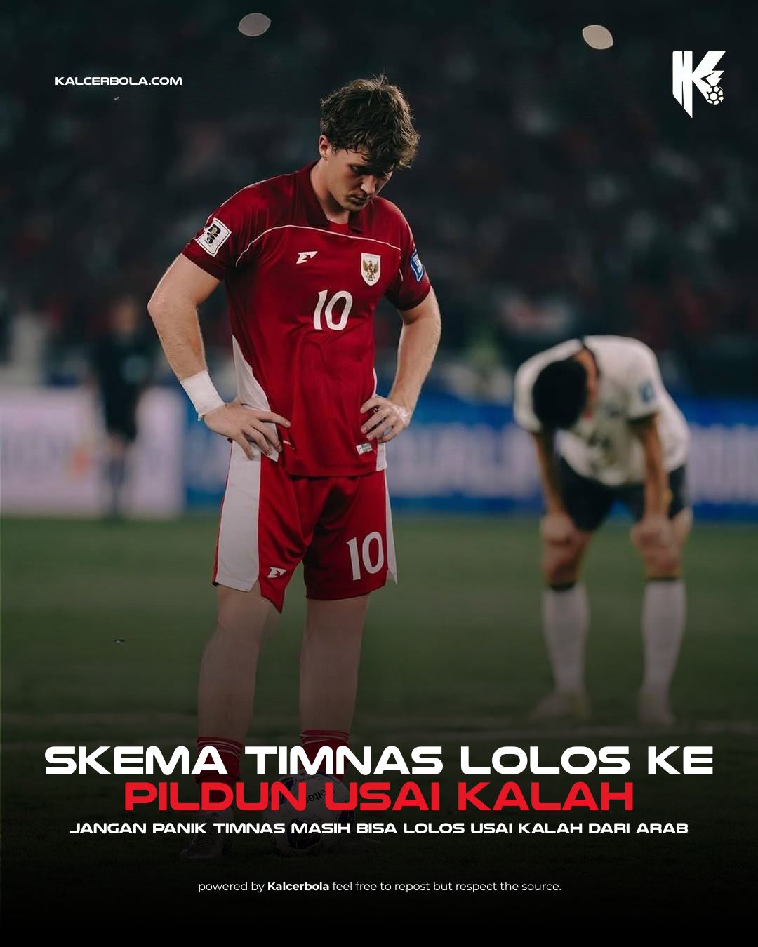Skema Timnas Indonesia Lolos Piala Dunia 2026 Usai Kalah dari Arab Saudi