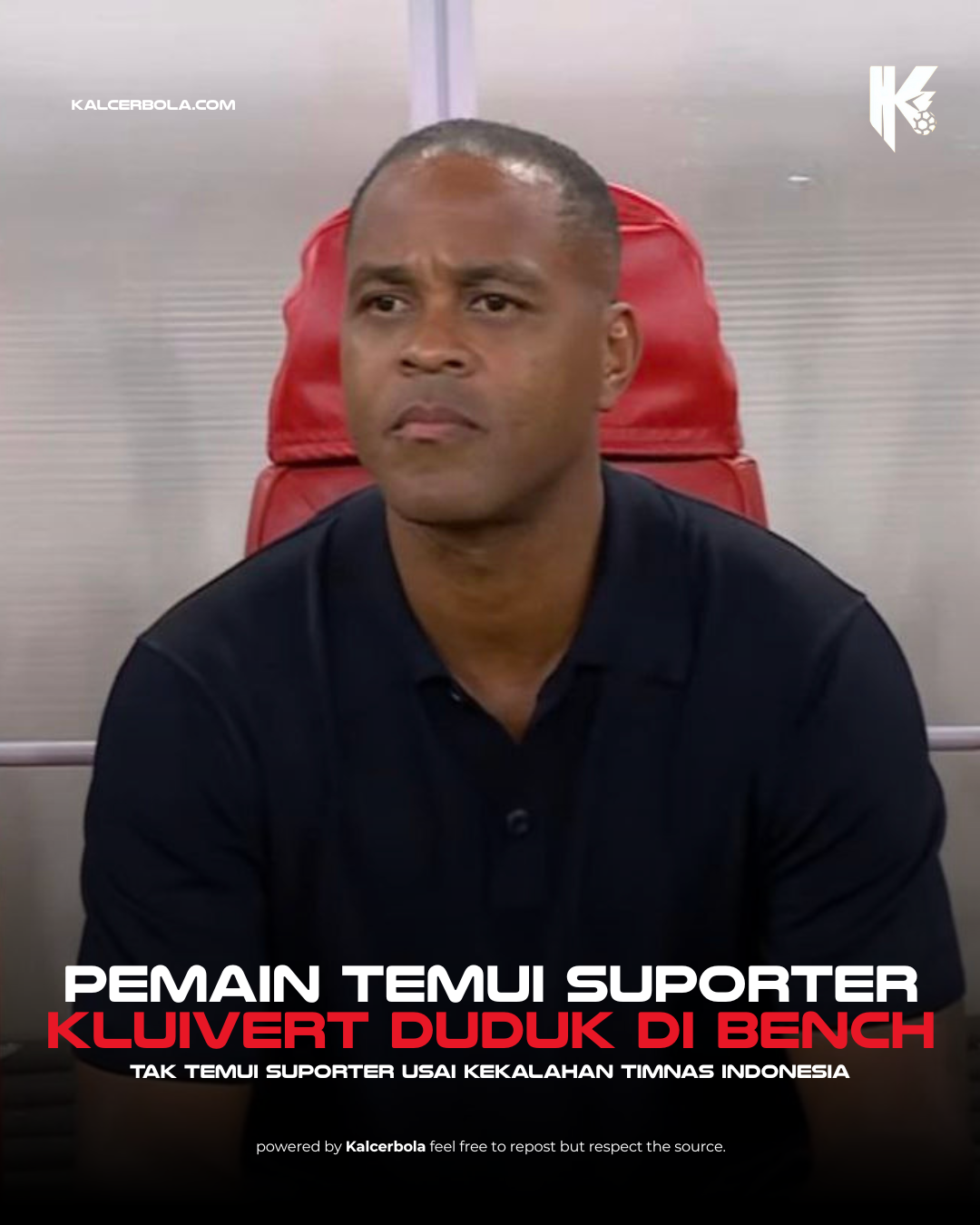 Saat Pemain Indonesia Temui Suporter, Kluivert Cs Duduk di Bench!