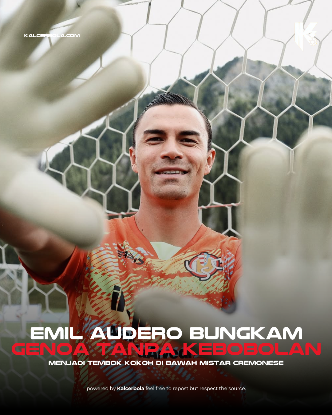 Emil Audero Tampil Gemilang, Cremonese Bungkam Genoa Tanpa Kebobolan