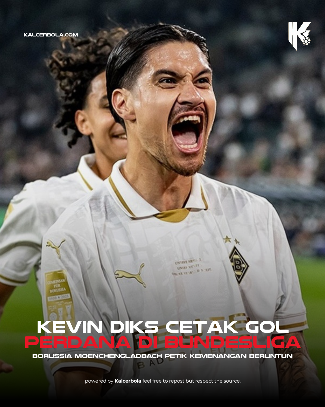 Kevin Diks Cetak Gol Perdana di Bundesliga, Gladbach Raih Kemenangan Beruntun!