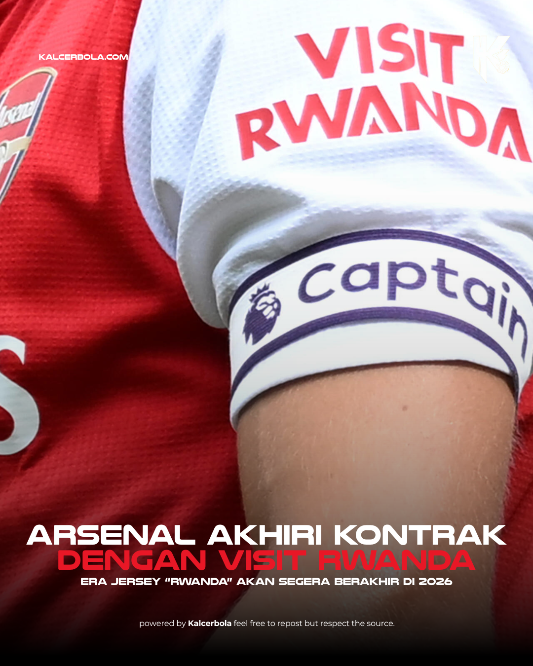 Arsenal Akhiri Kerja Sama Visit Rwanda Juni 2026