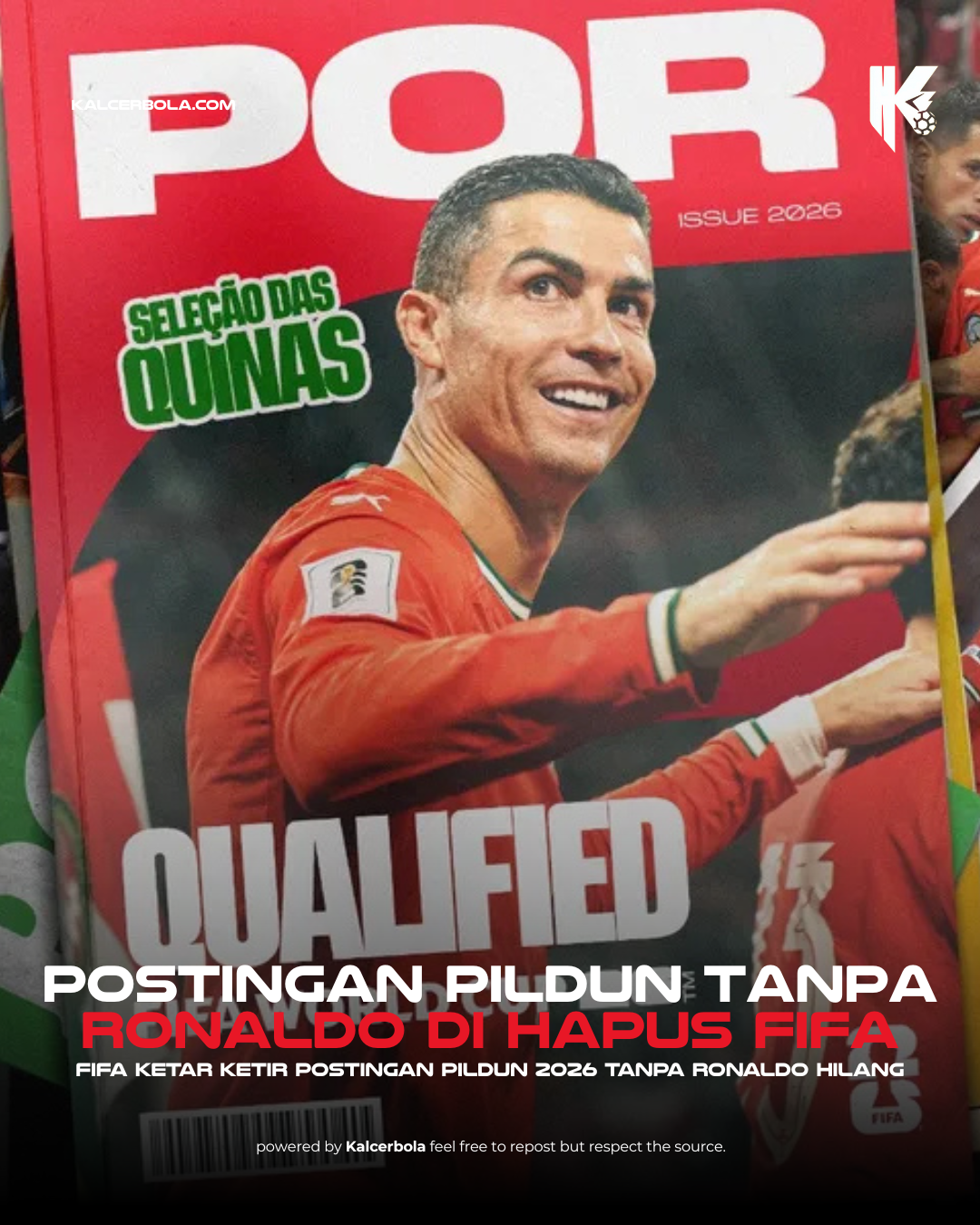 FIFA Hapus Poster Piala Dunia 2026 Tanpa Ronaldo