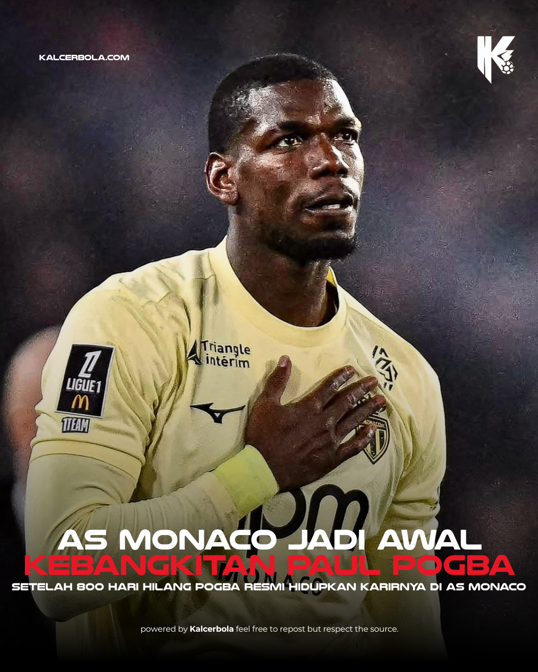 Paul Pogba Kembali ke Monaco Setelah 811 Hari Absen