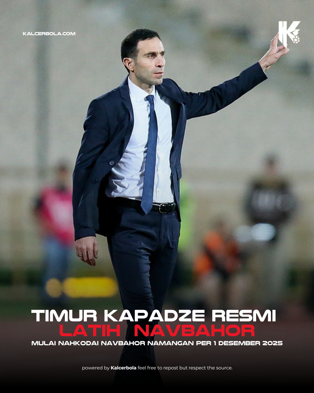 Timur Kapadze Resmi Latih Navbahor Namangan