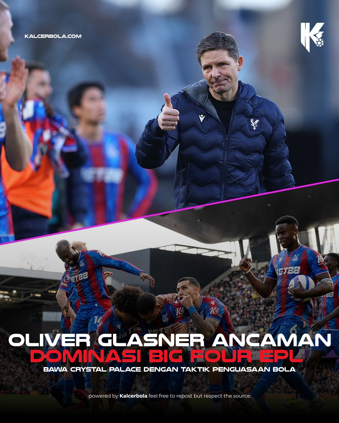 Crystal Palace Terbang Tinggi di Era Oliver Glasner
