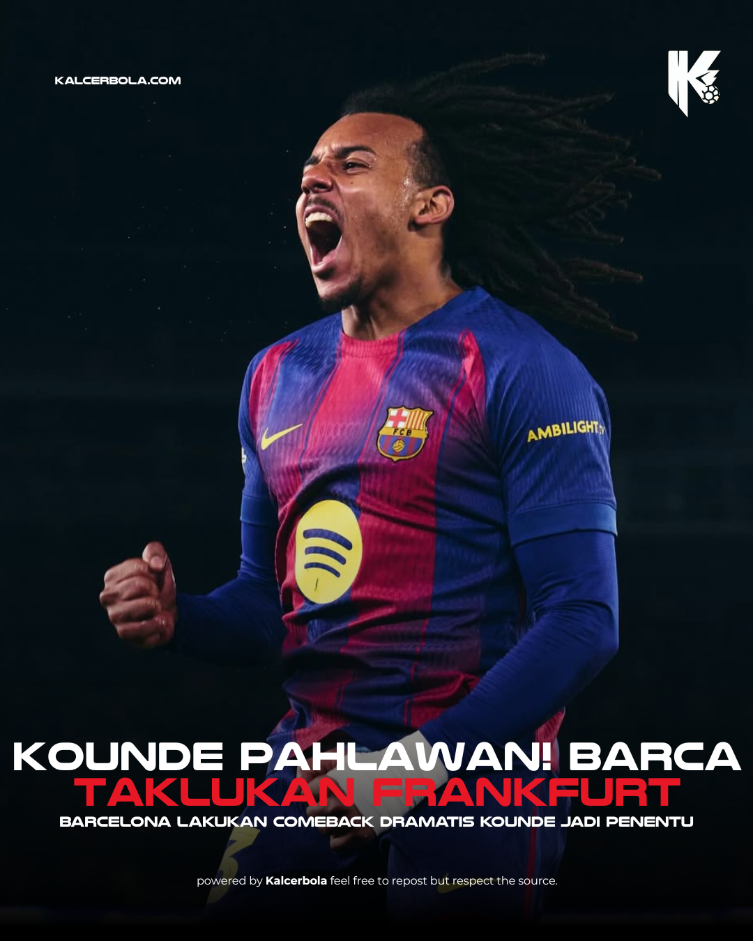 Koundé Jadi Pahlawan: Barca Taklukan Frankfurt