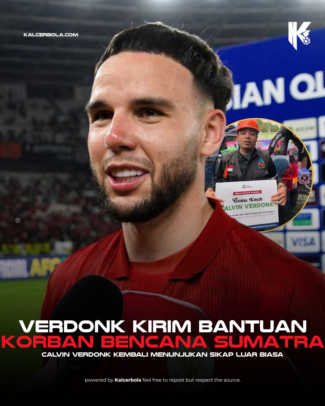 Calvin Verdonk Diam-Diam Kirim Bantuan ke Sumatera