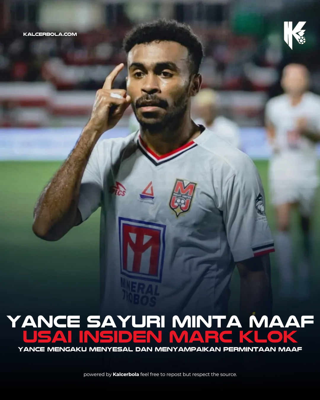 Yance Sayuri Minta Maaf Usai Insiden Marc Klok