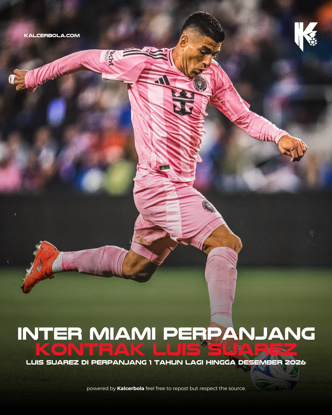 Inter Miami Perpanjang Kontrak Luis Suárez hingga 2026