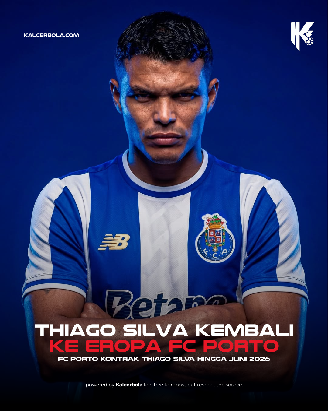 Thiago Silva Resmi Gabung FC Porto hingga 2026