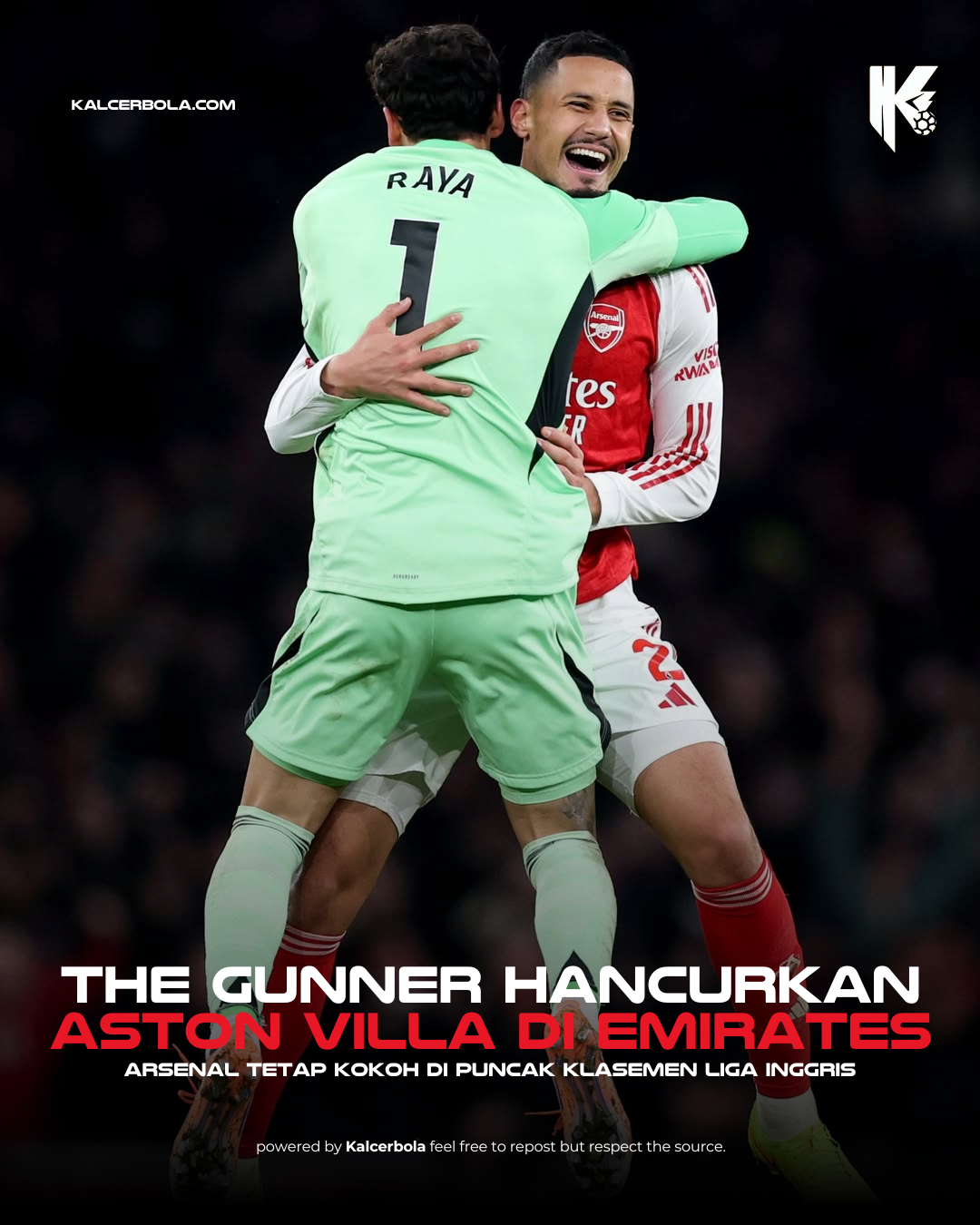 Arsenal vs Aston Villa: The Gunners Hancurkan Villa