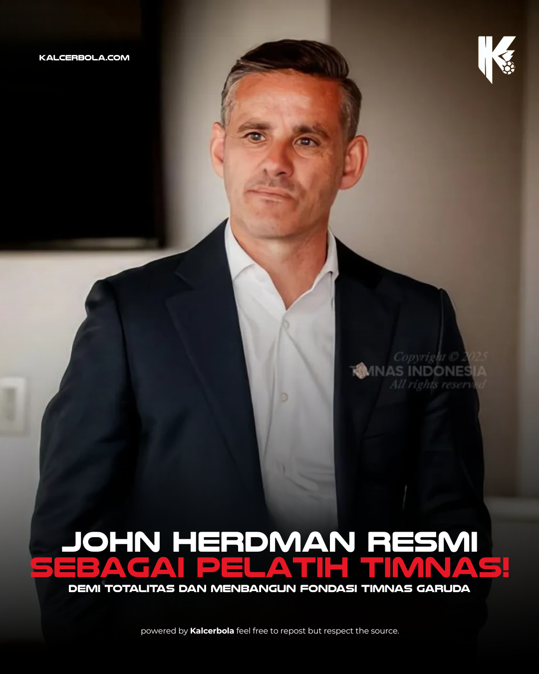 PSSI Resmi Tunjuk John Herdman sebagai Pelatih Timnas Indonesia