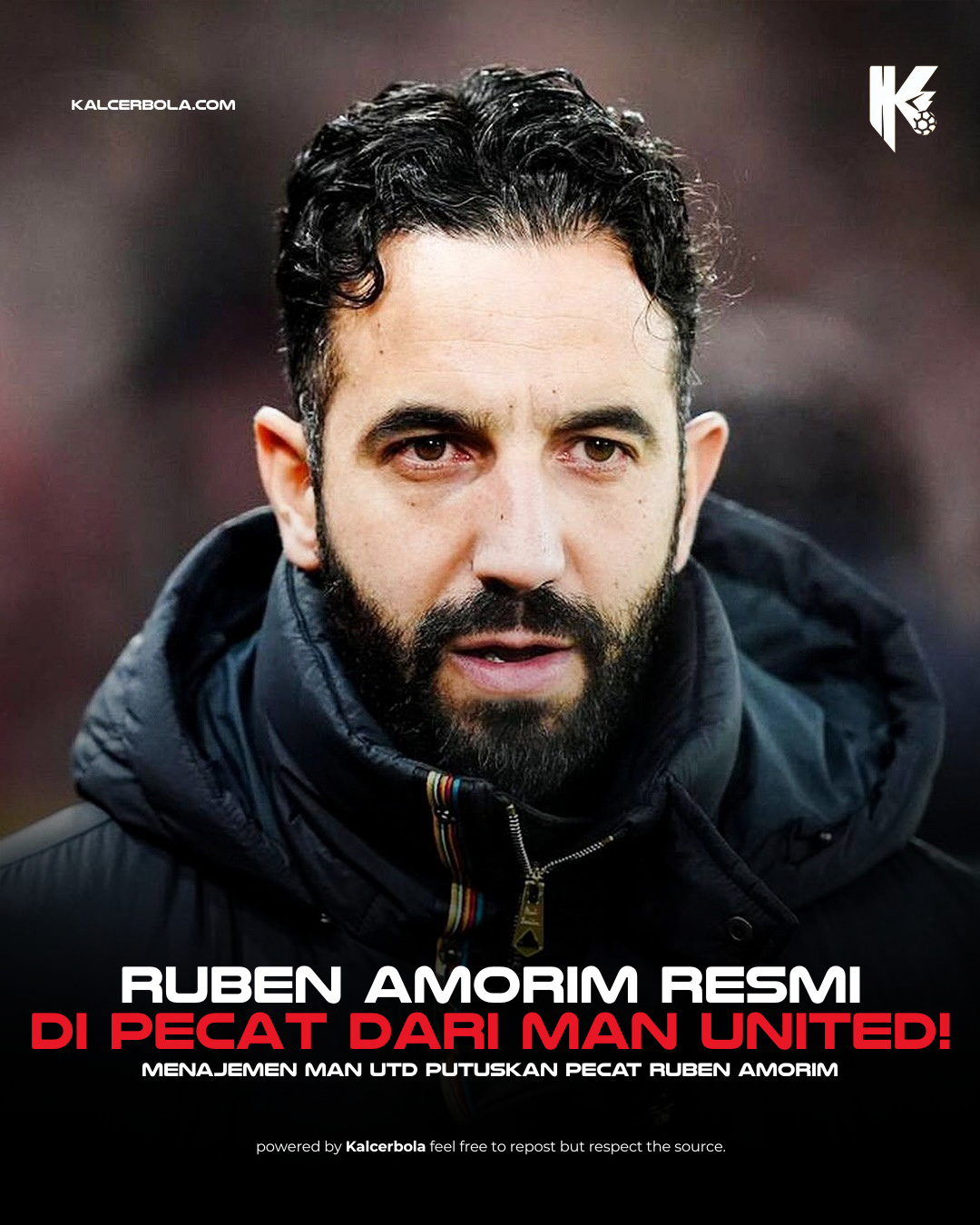 Ruben Amorim Resmi Dipecat Manchester United