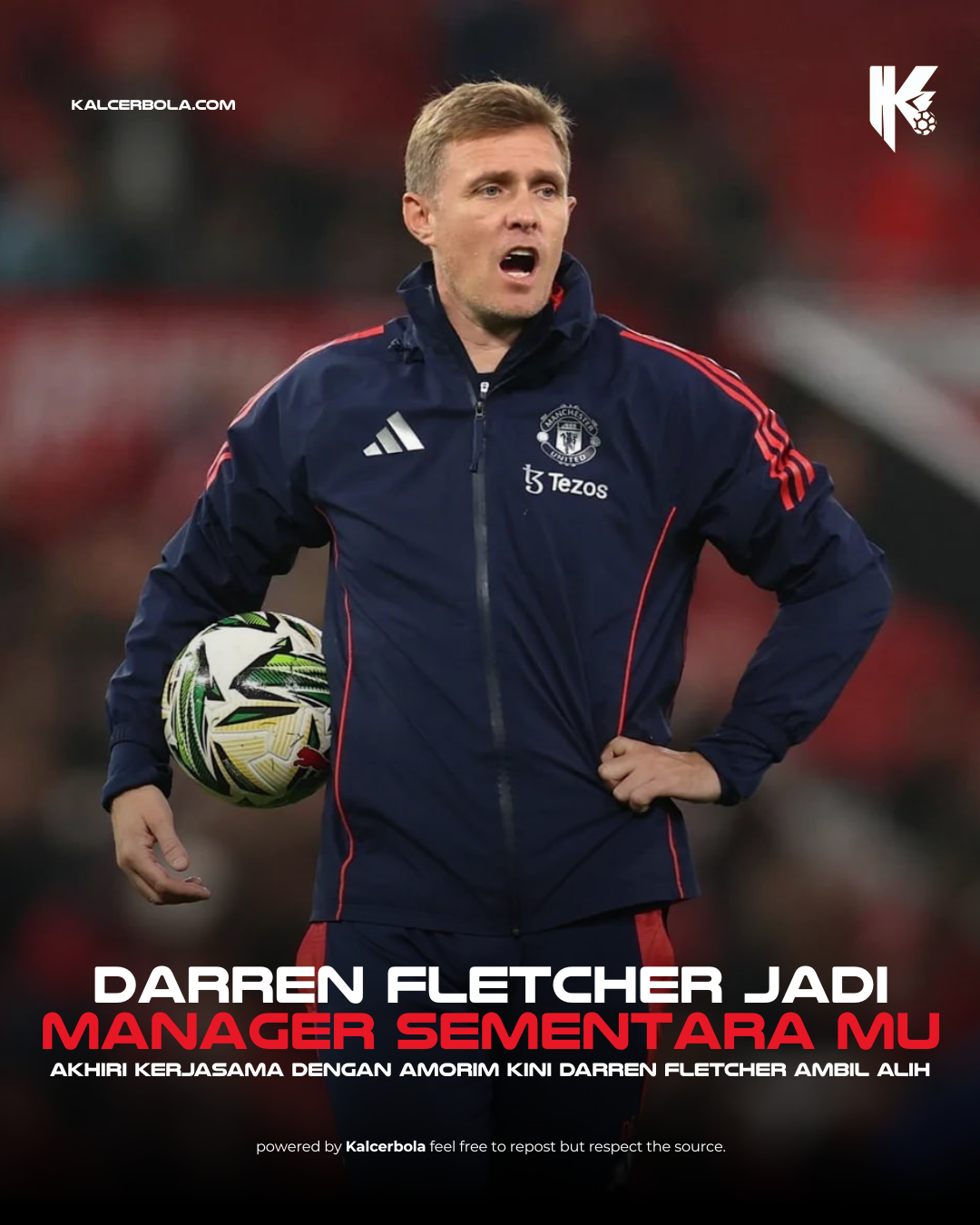 Darren Fletcher Jadi Manajer Sementara Manchester United