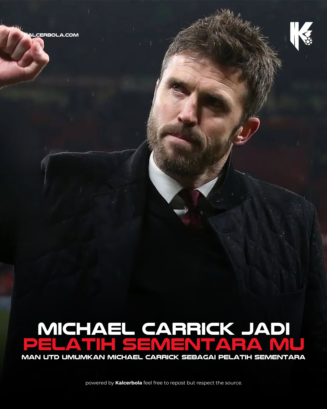 Manchester United Umumkan Michael Carrick sebagai Pelatih Sementara