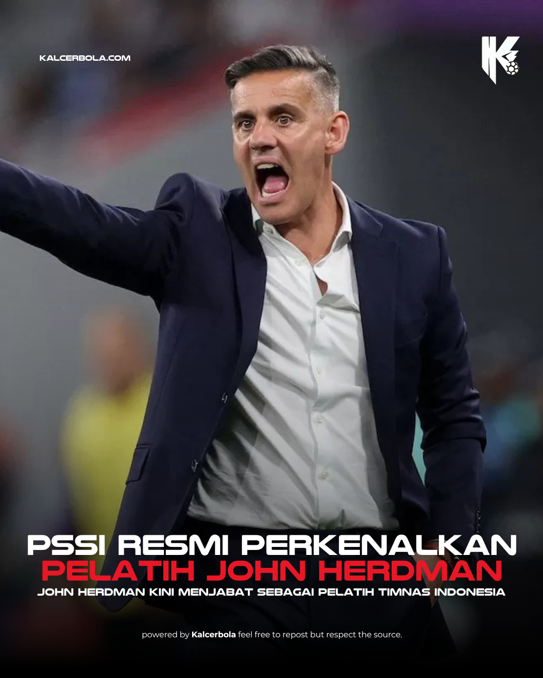 PSSI Resmi Perkenalkan John Herdman sebagai Pelatih Timnas Indonesia