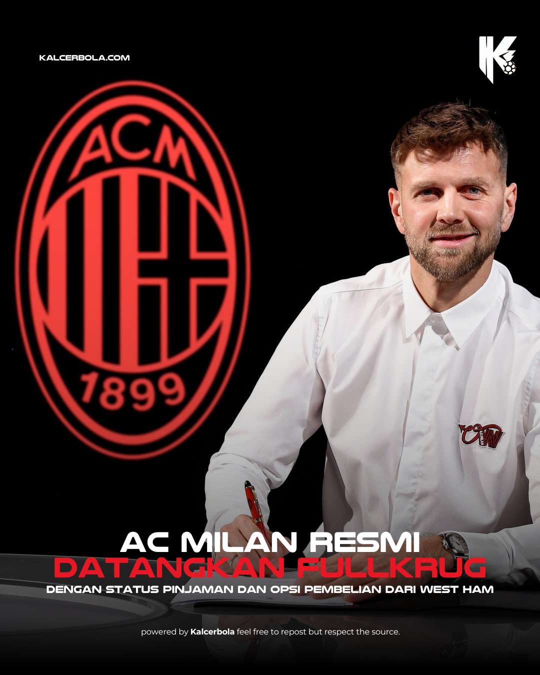 AC Milan Pinjam Niclas Füllkrug hingga Akhir Musim