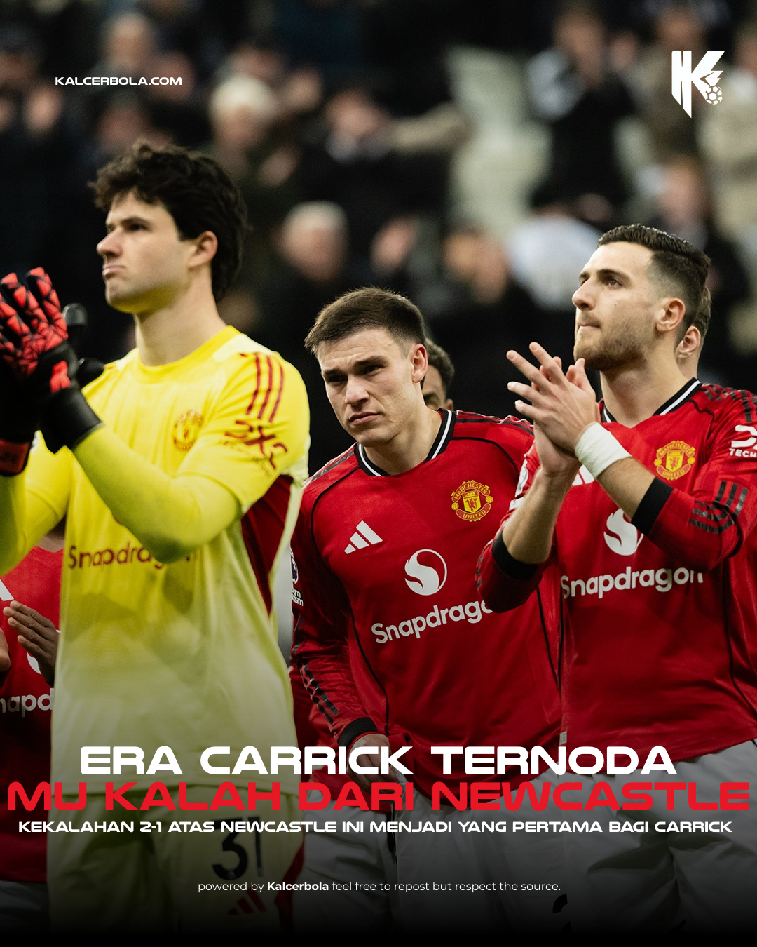 Manchester United Takluk 1-2 dari Newcastle