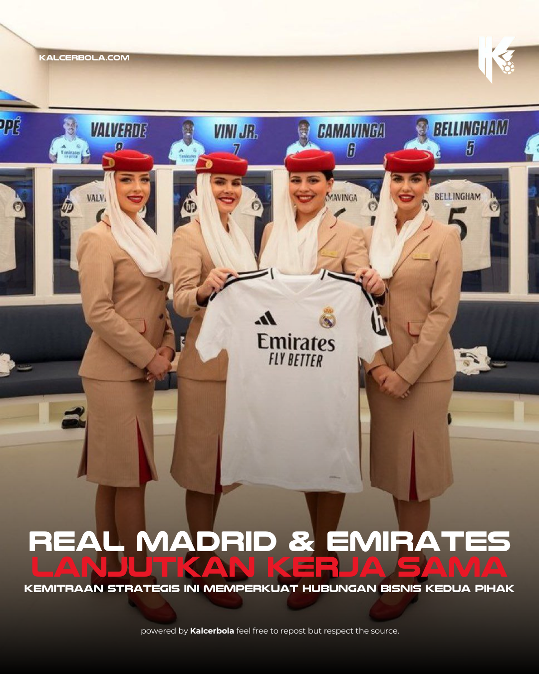 Madrid Perpanjang Kerja Sama dengan Emirates