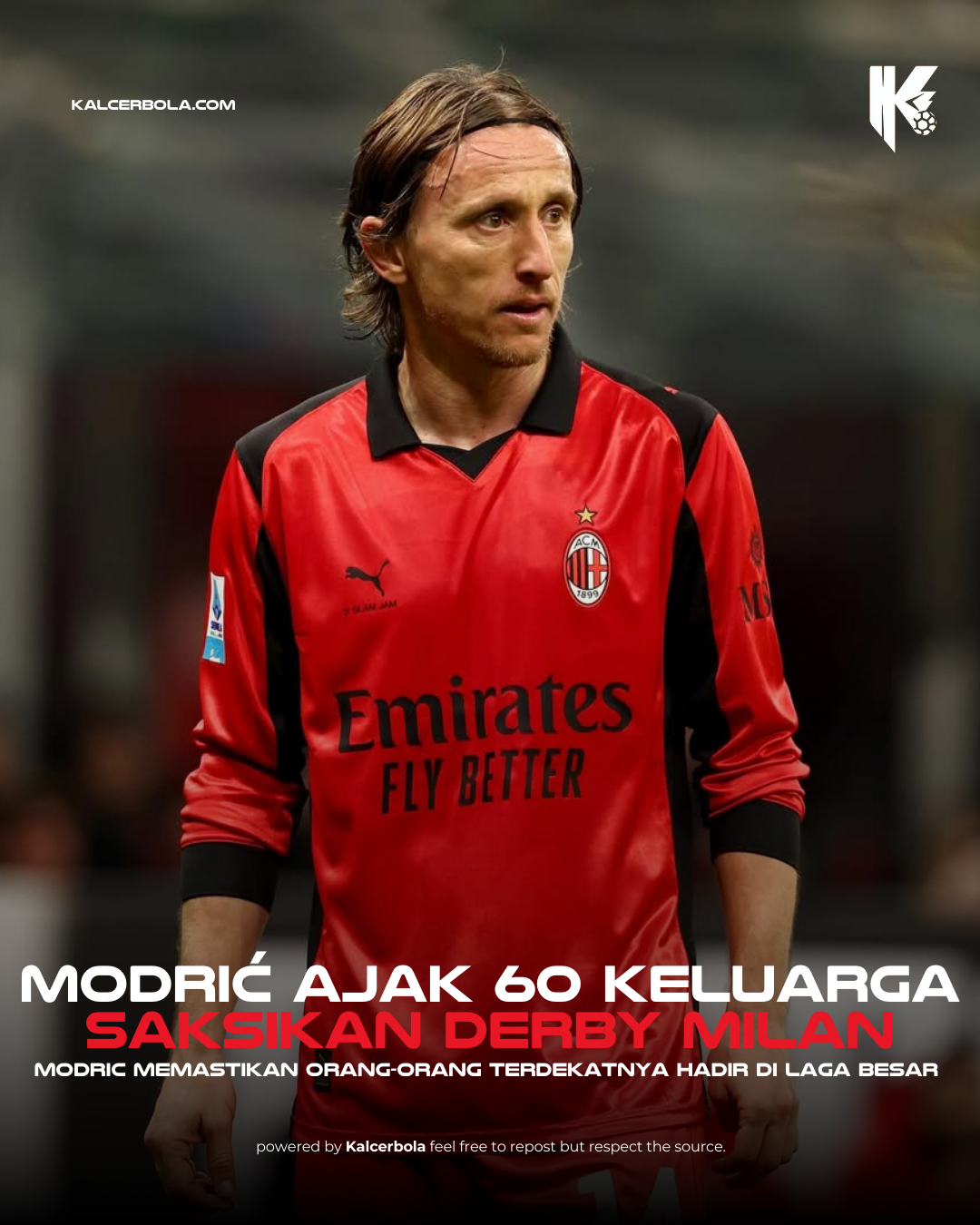 Modrić Biayai 60 Orang Saksikan Derby Milano