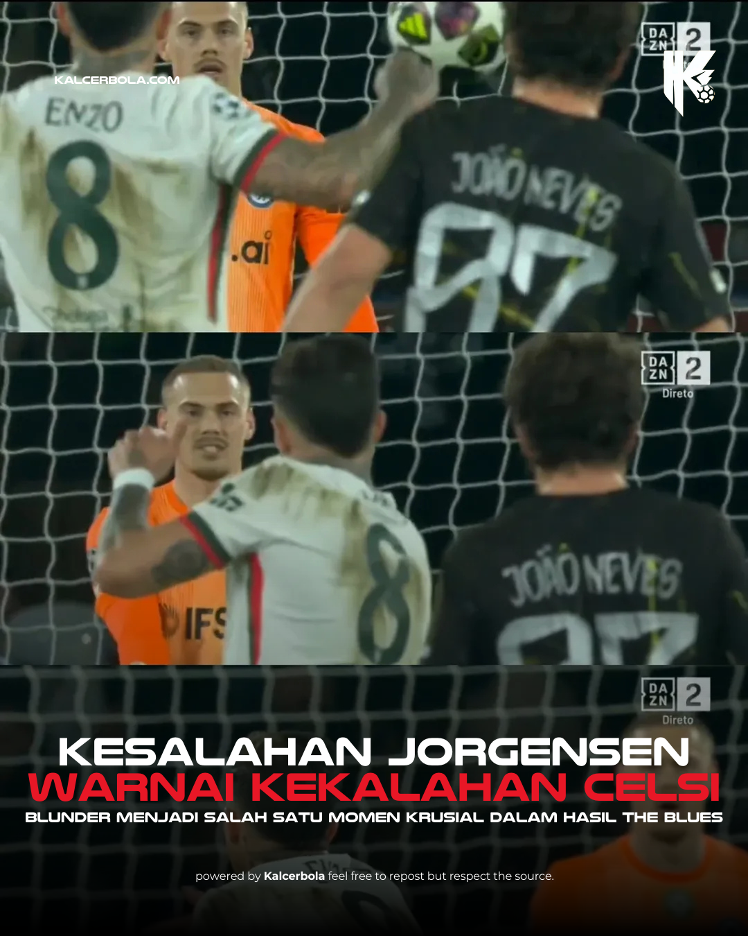 Kesalahan Jorgensen Warnai Kekalahan Chelsea