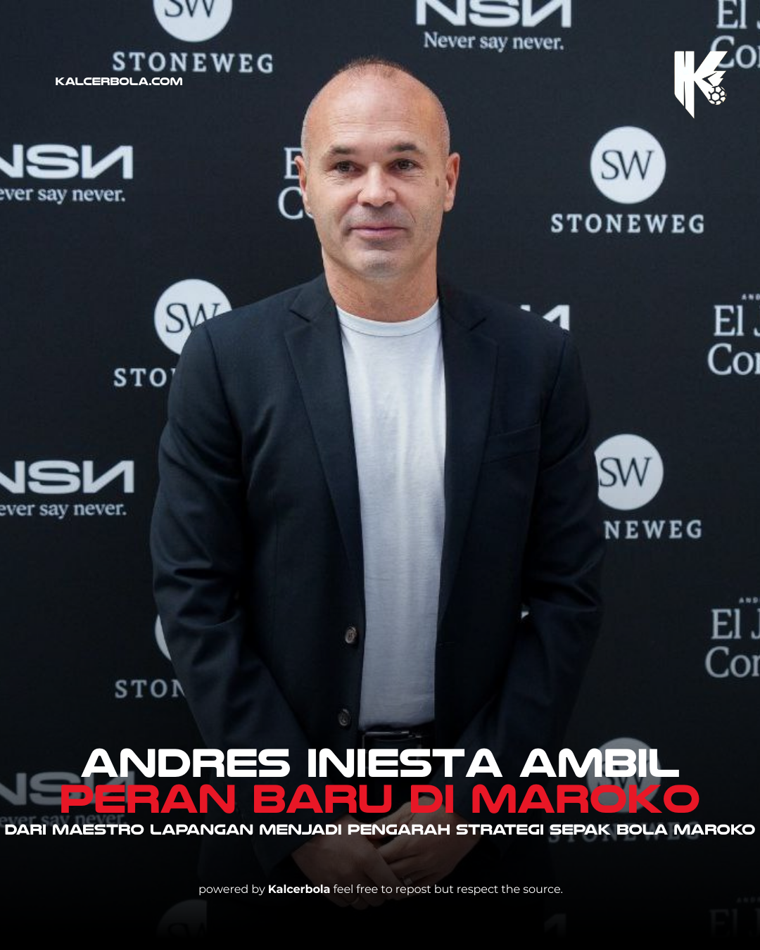 Iniesta Jadi Direktur Olahraga Timnas Maroko