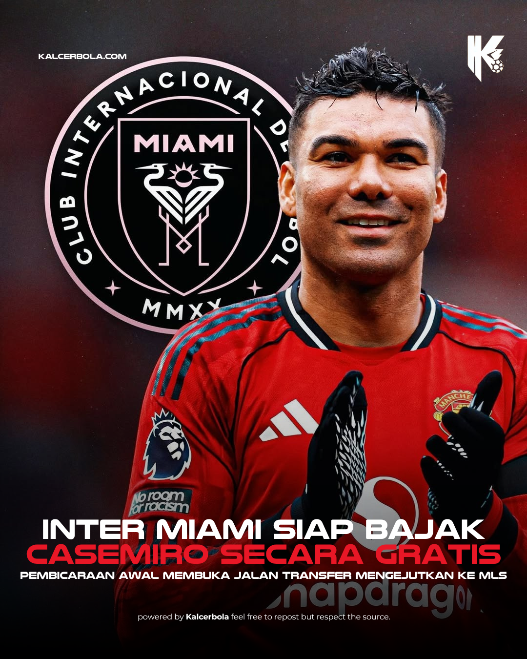 Inter Miami Buka Pembicaraan untuk Casemiro