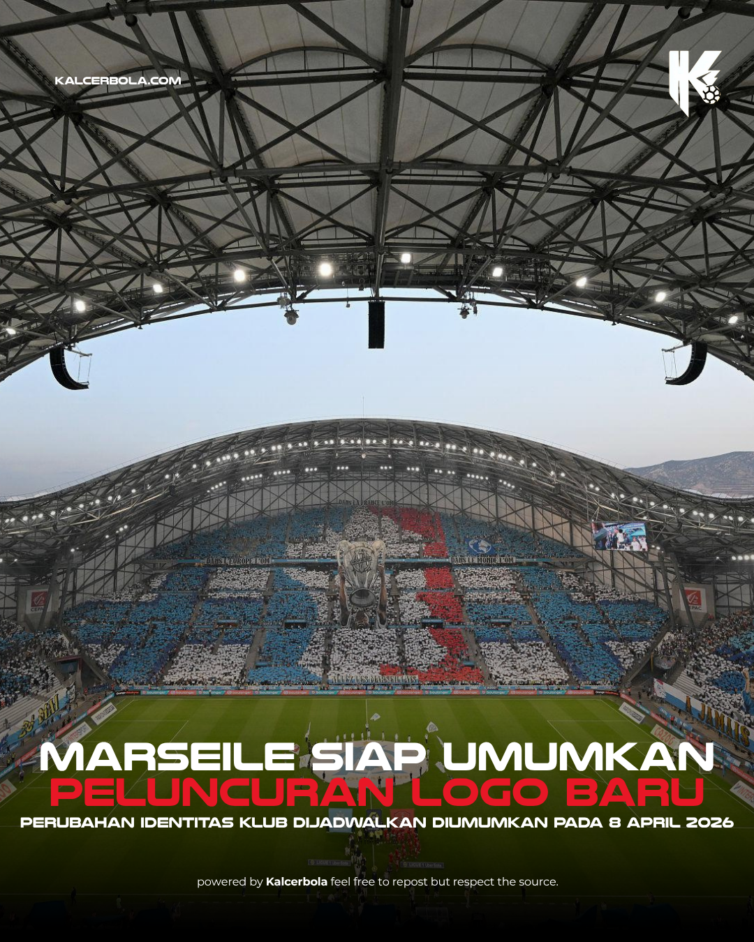 Marseille Siap Rilis Logo Baru 8 April