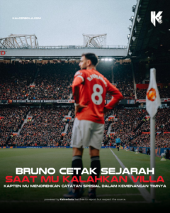 Bruno Fernandes Cetak Sejarah Saat MU Kalahkan Villa