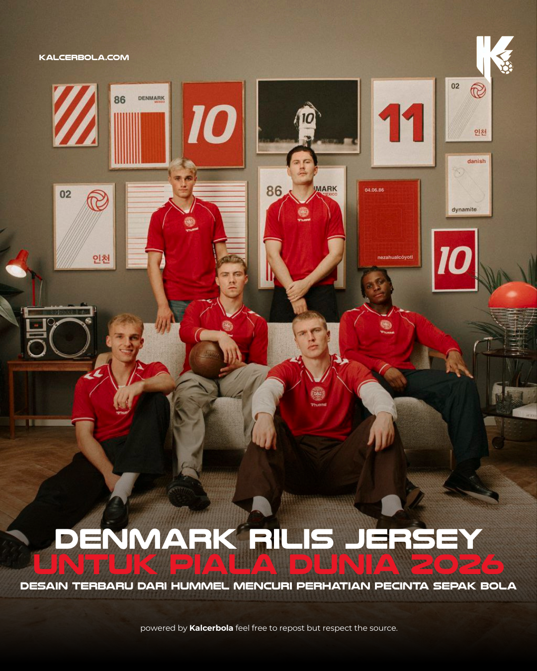 Denmark Rilis Jersey Kandang 2026