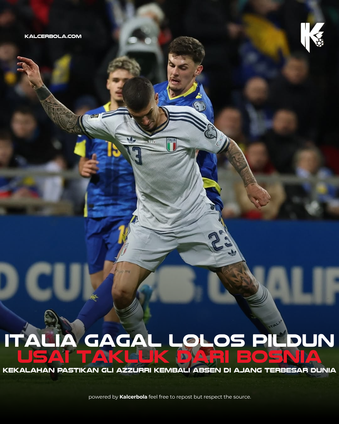 Italia Gagal Lolos Piala Dunia 2026