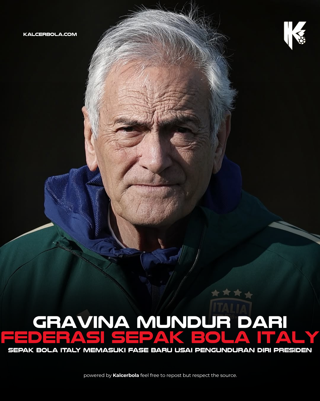 Gravina Mundur dari Federasi Italia
