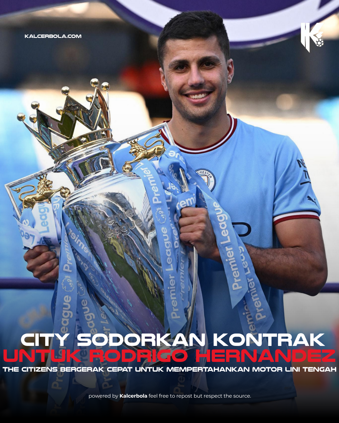 Man City Sodorkan Kontrak Baru untuk Rodri