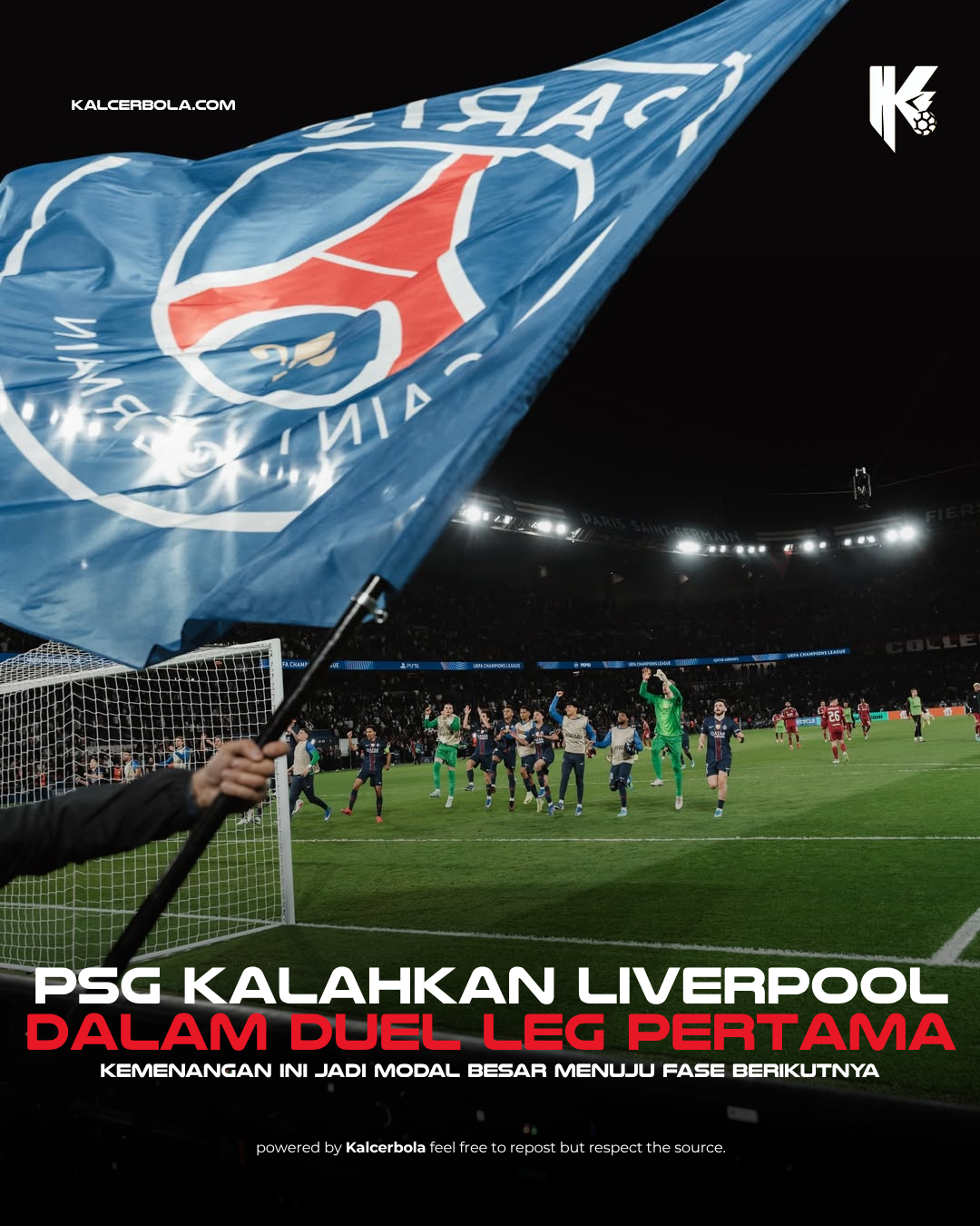 Liverpool Tumbang, PSG Unggul di Leg Pertama